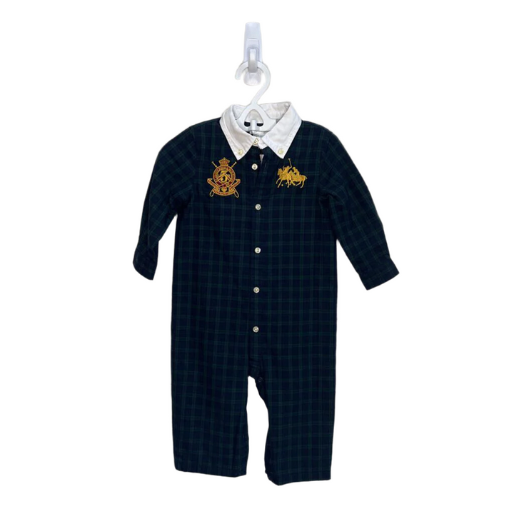 Designer Romper w/White Collar