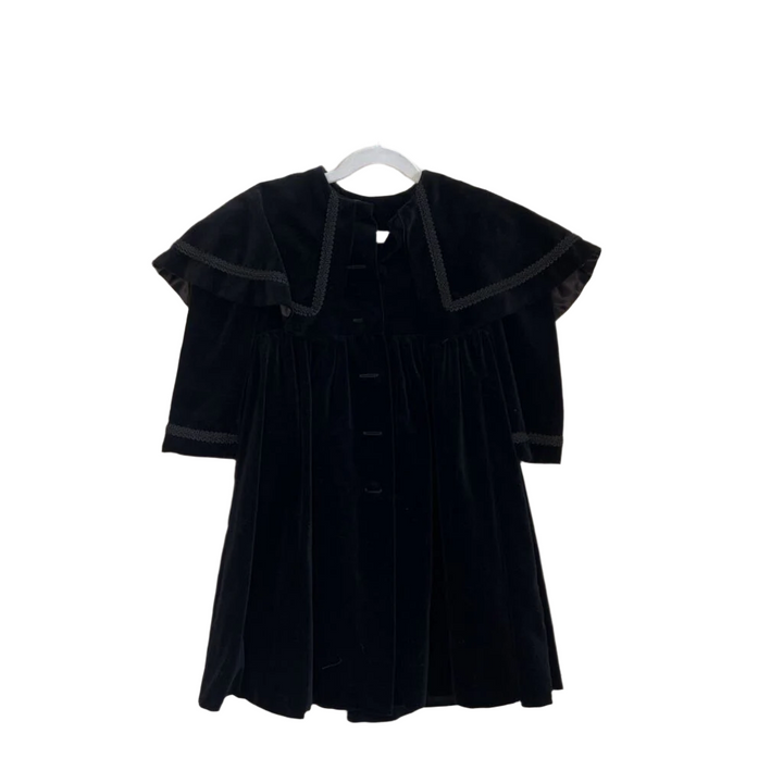 Dress Coat w/Velvet Trim