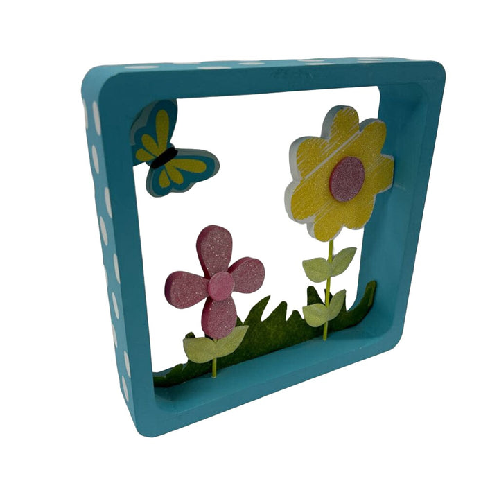 Sq Box with Flowers