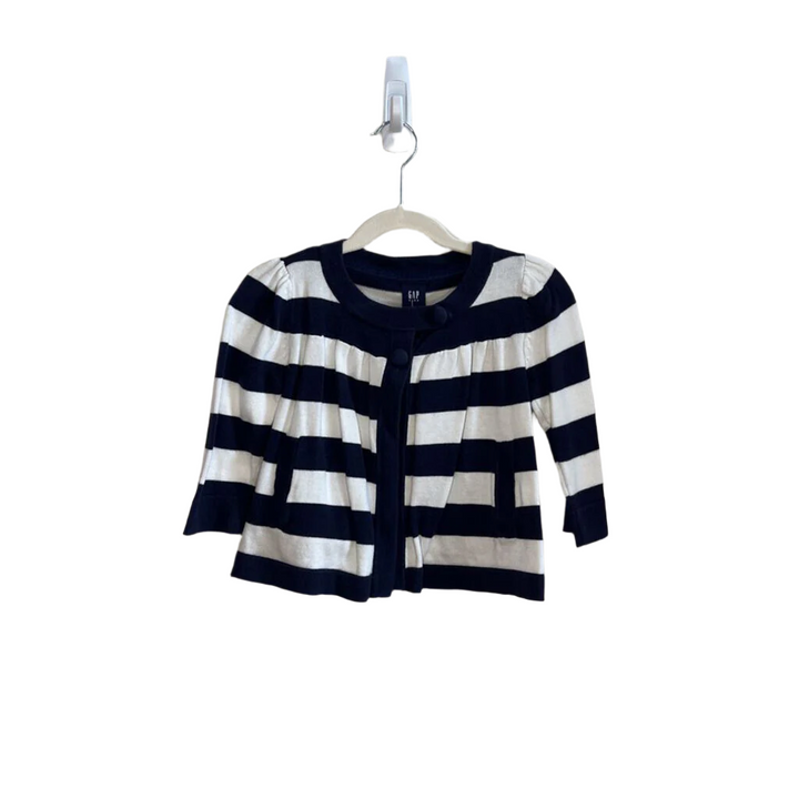 3/4 Sleeve Knit Sweater w/Stripes