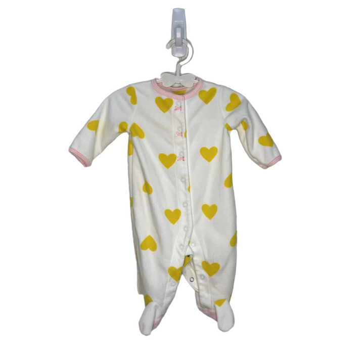 Footed Onesie PJ - Hearts