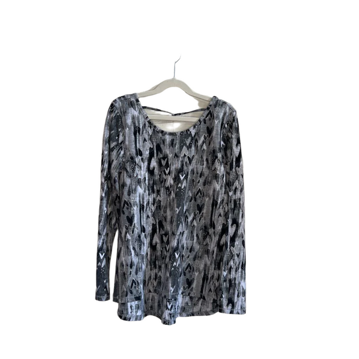 Knit Dress Top - Glitter Hearts