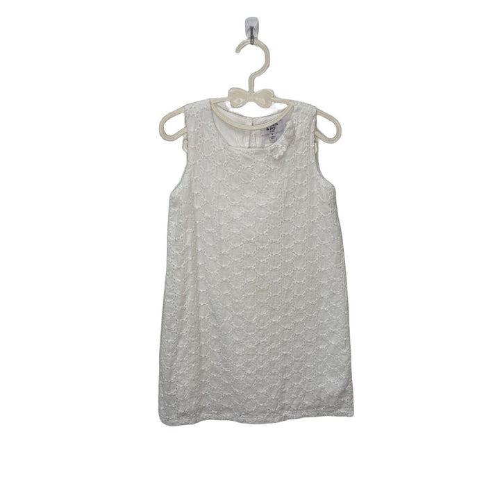 Sleeveless Eyelet Dress