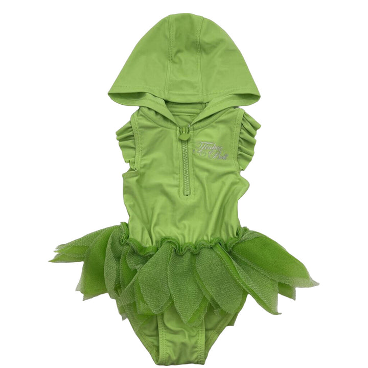 Hooded One Pc Bathing Suit / Tinkerbell
