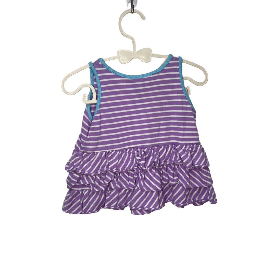 Tank Shirt / Ruffle Bottom / Stripes