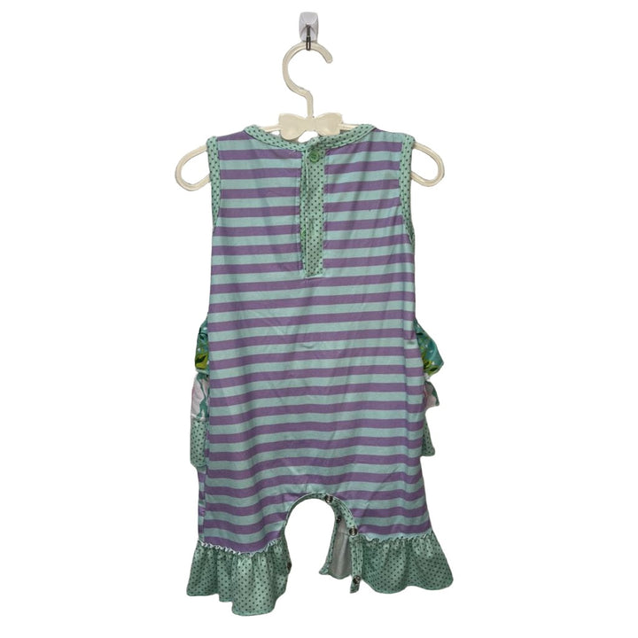 Knit Romper w/Ruffles