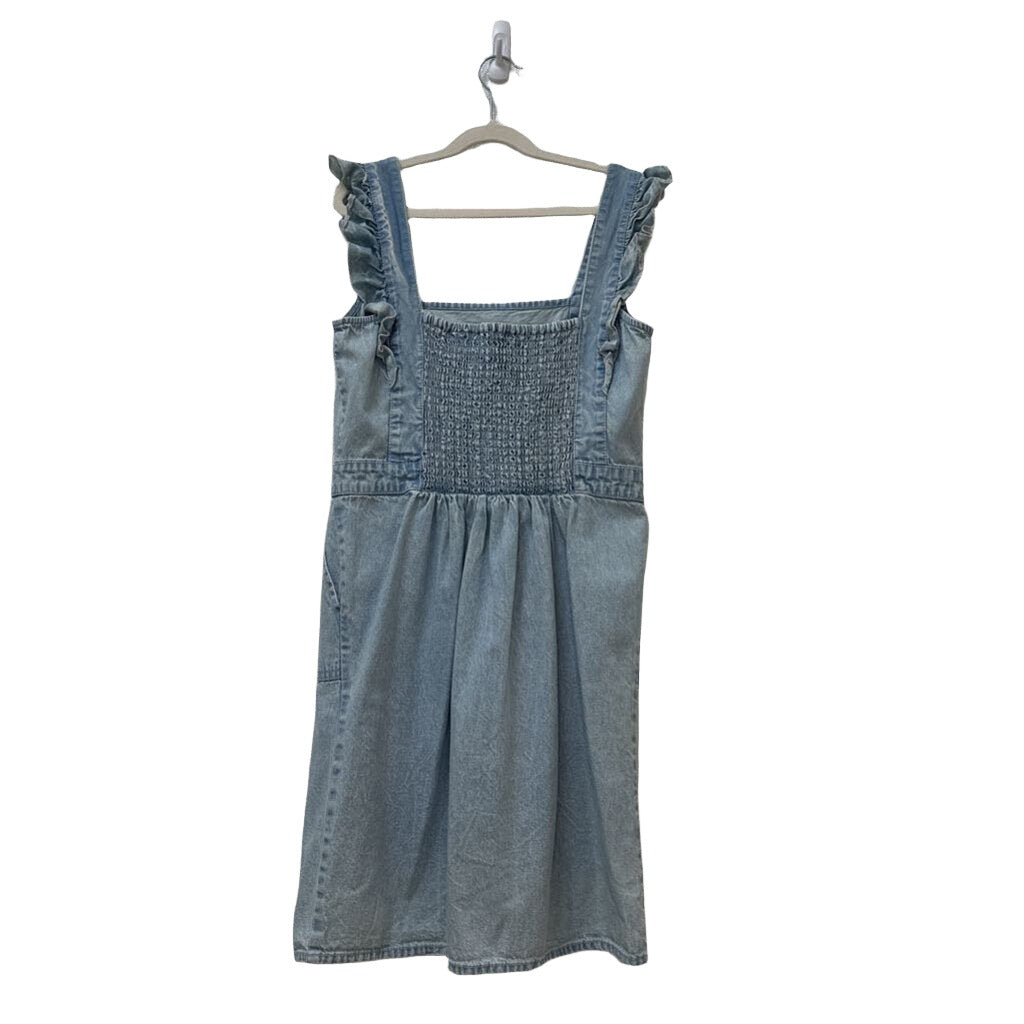 Sleeveless Jean Dress w Pockets