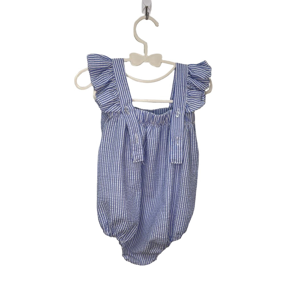 SS Onesie Romper Seersucker