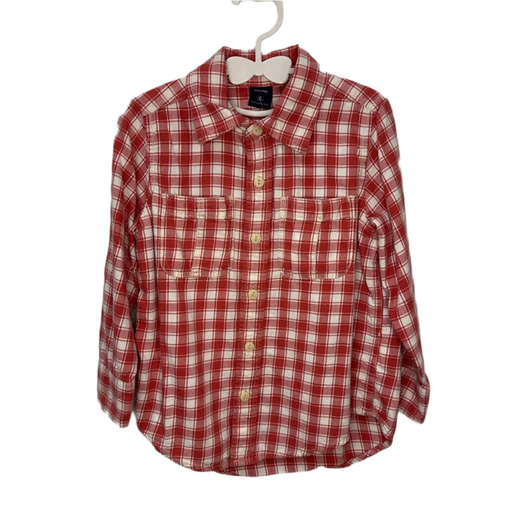 LS Collared Button Up / Checkered