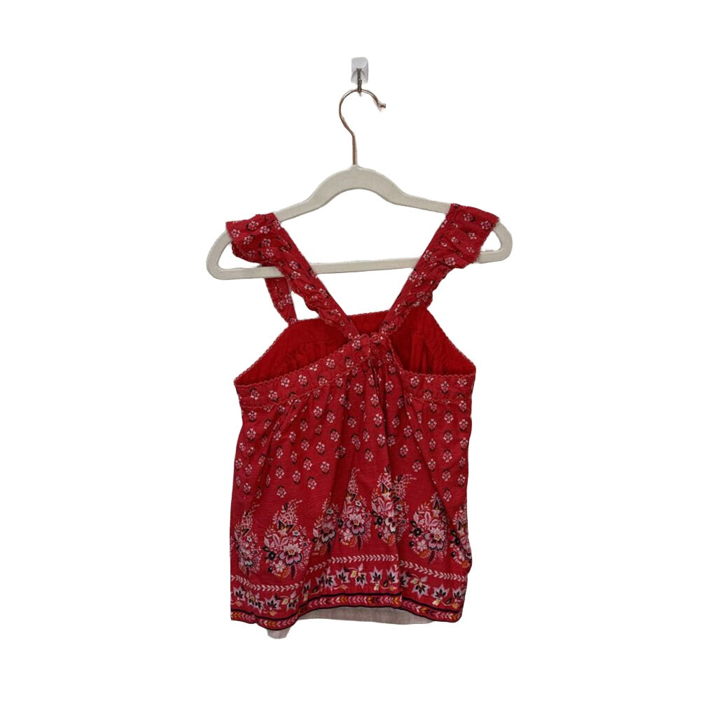Sleeveless Blouse Top / Floral Design