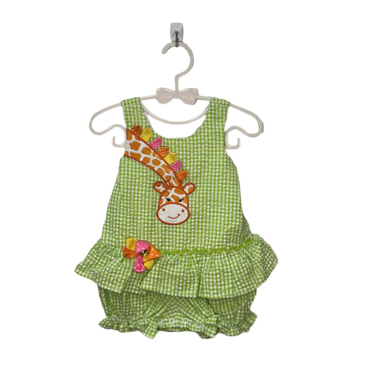 Sleeveless Checkered Romper