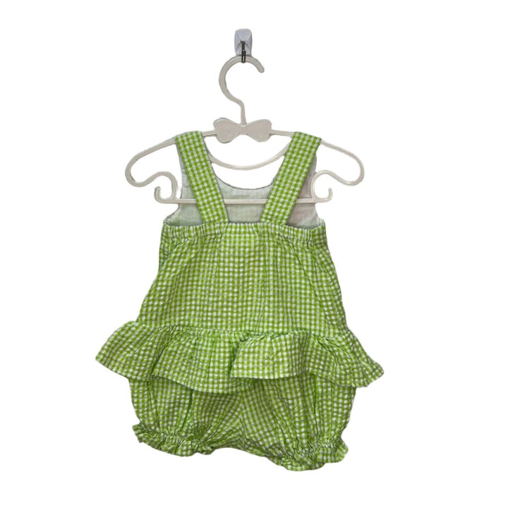 Sleeveless Checkered Romper