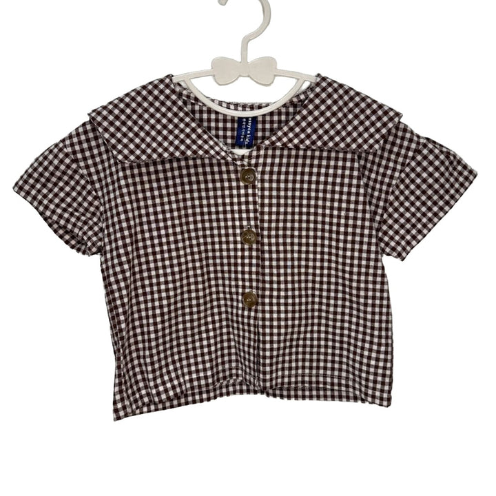 2PC Gingham Short Set
