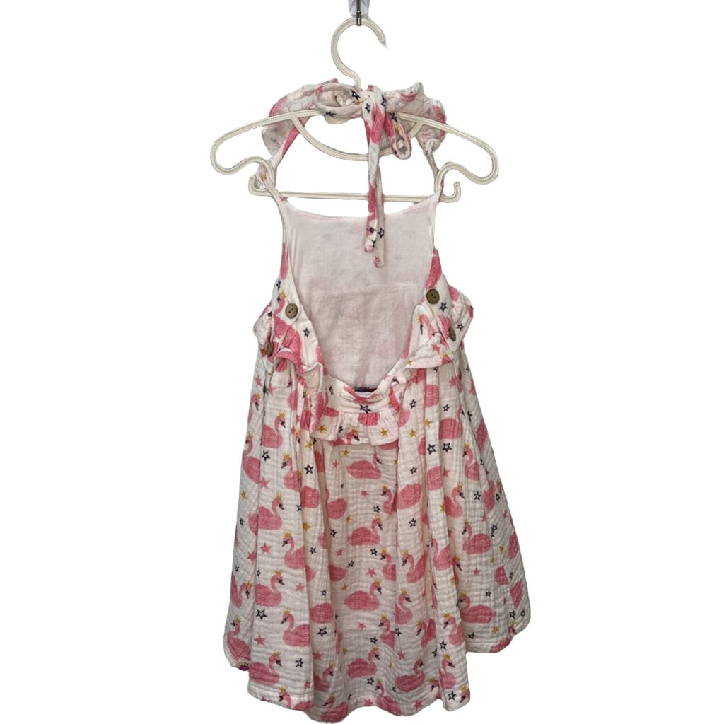 Muslin Halter Dress - Swans