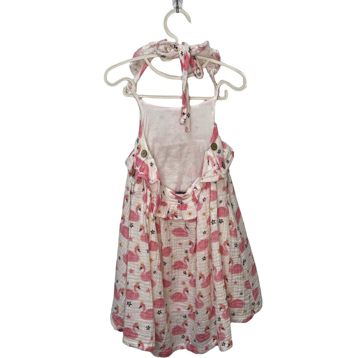 Muslin Halter Dress - Swans