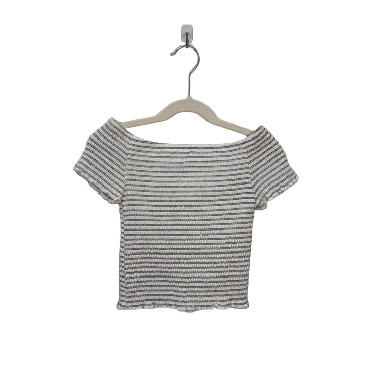 SS, Shirred, w/Stripes