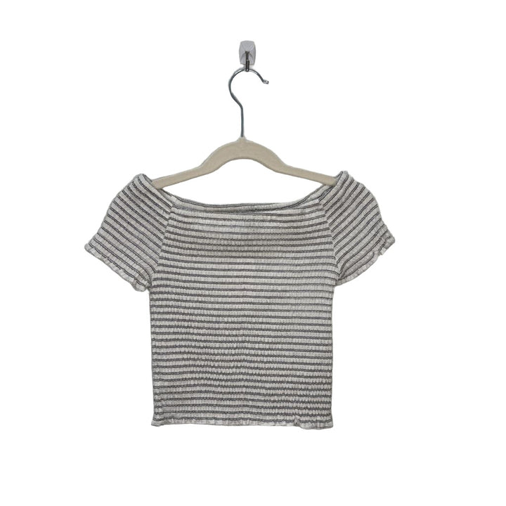 SS, Shirred, w/Stripes