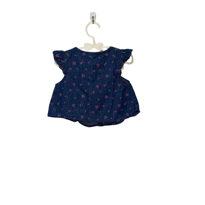 Cap Sleeve Top - Flowers