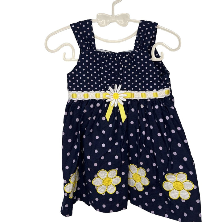 Cotton, Polka Dots w/Daisies