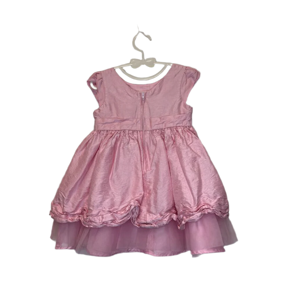 Sleeveless Puffy Dress / Flowers