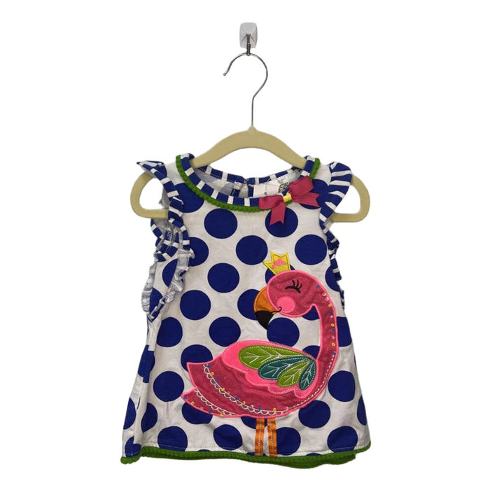 Sleeveless Top & Pant Set / Flamingo