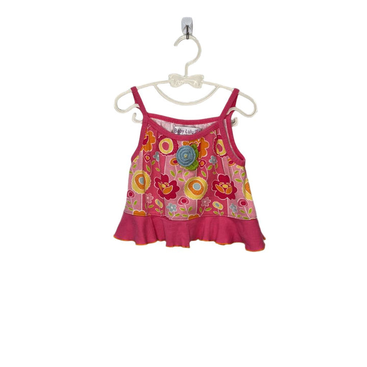 Tank Top Shirt & Capri Pants / Flowers
