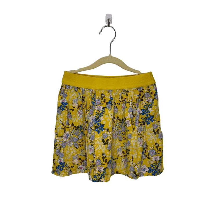 Elastic Waist Skirt - Flowers