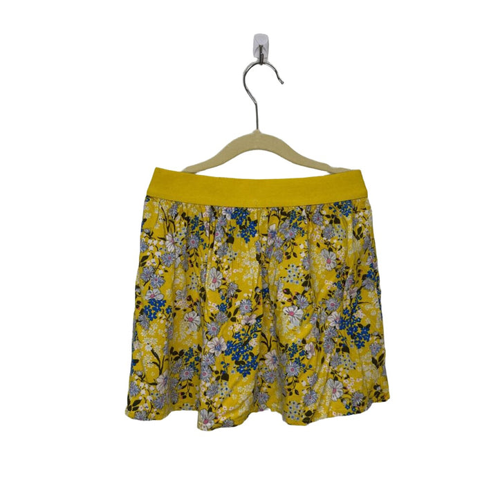 Elastic Waist Skirt - Flowers