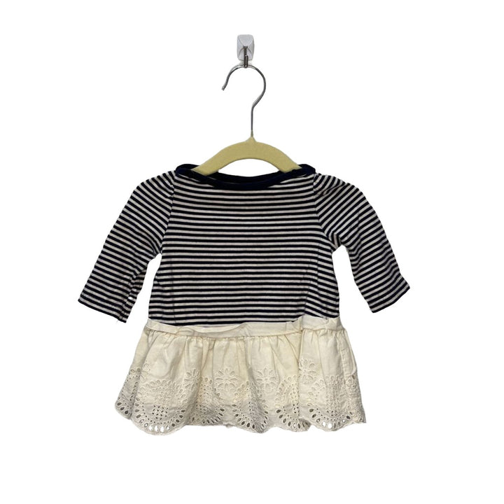 LS Dress w/Eyelet Skirt