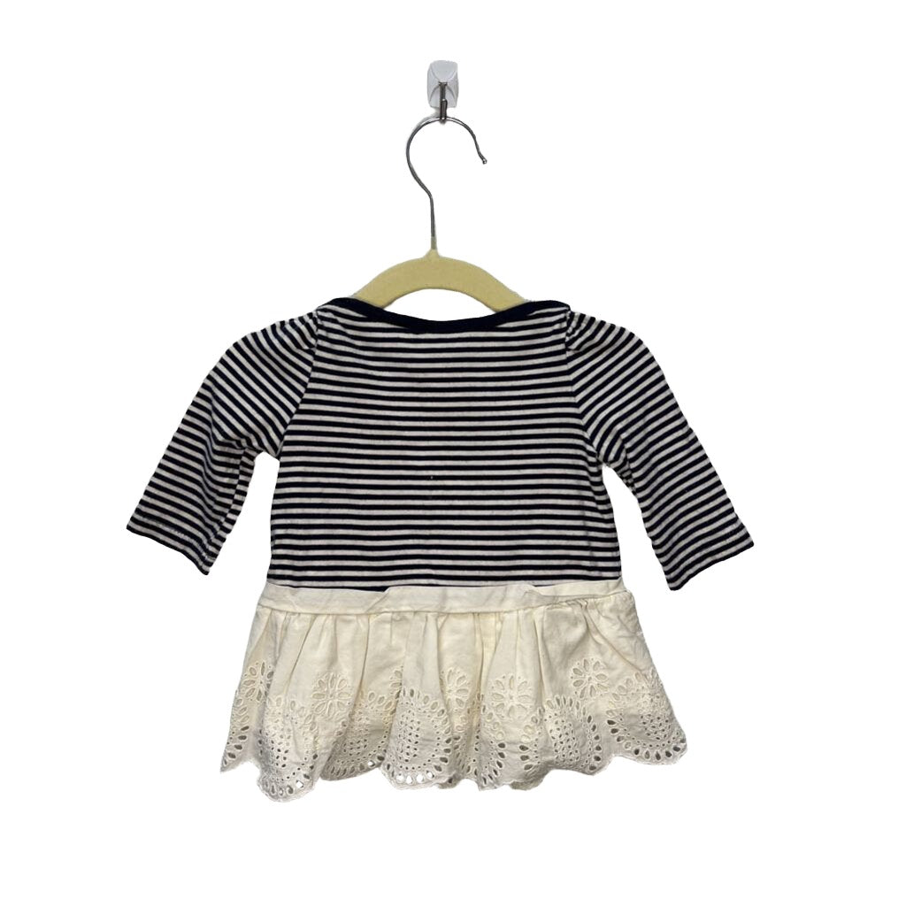 LS Dress w/Eyelet Skirt