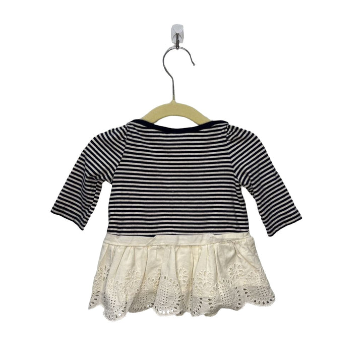 LS Dress w/Eyelet Skirt