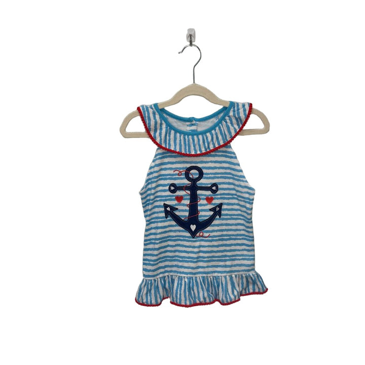 Sleeveless Top Anchor, Pom Poms