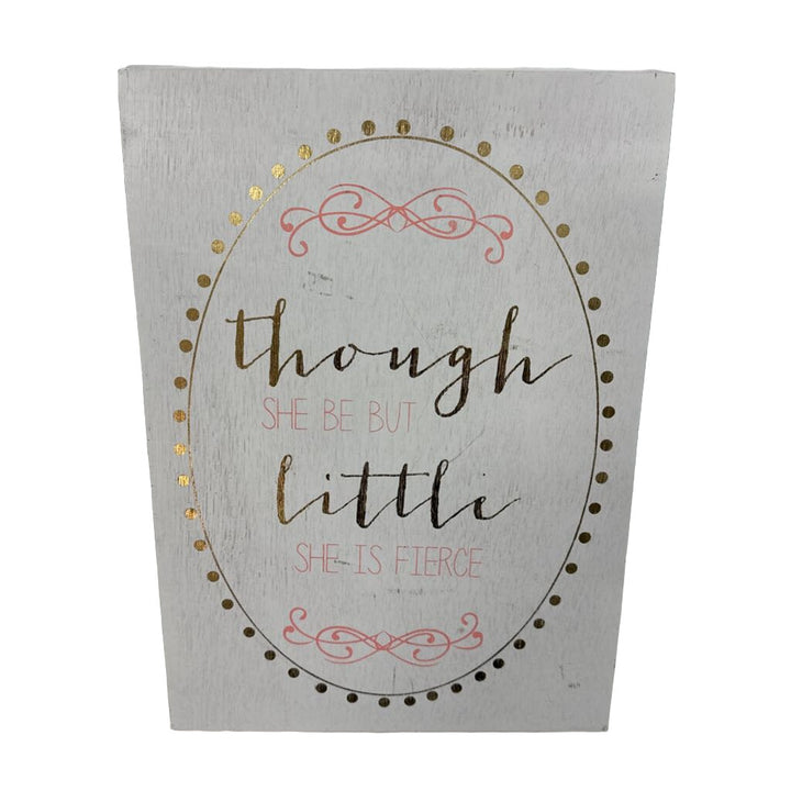 Wood Plaque - Small But Mighty