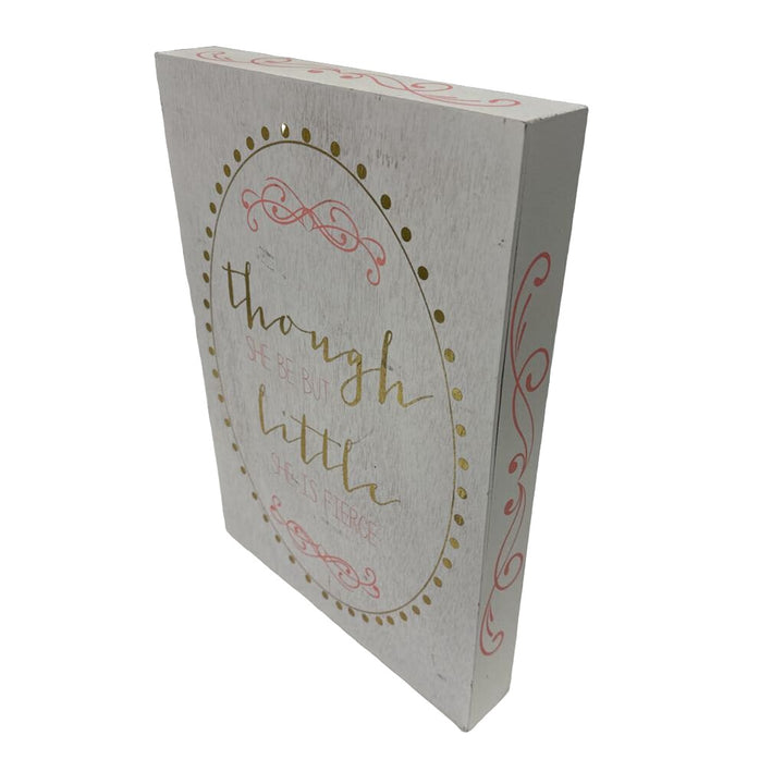 Wood Plaque - Small But Mighty