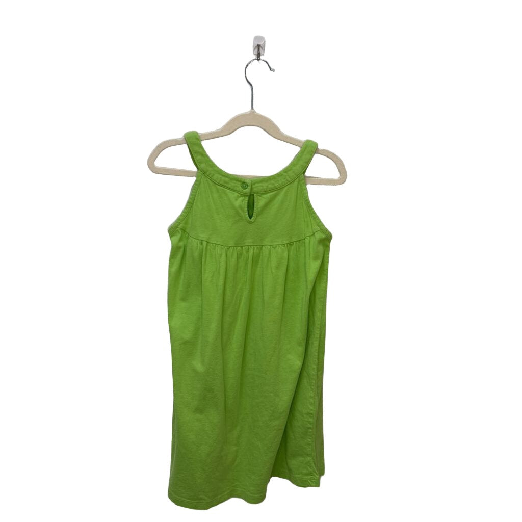 Sleeveless Cotton Dress / Blue Flowers