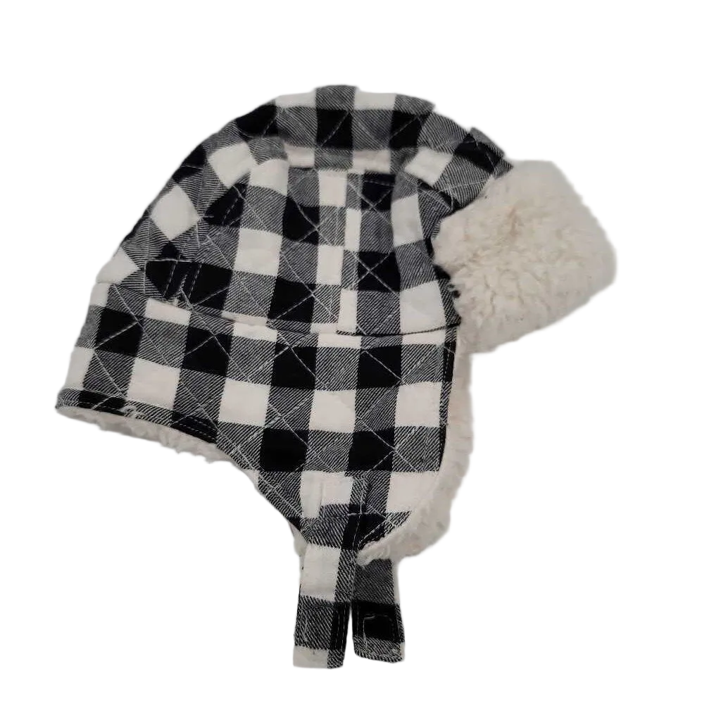 Fur Lined Winter Hat / Plaid