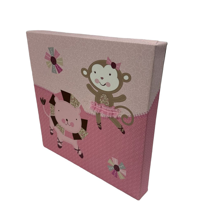 Lion and Monkey Canvas Decor