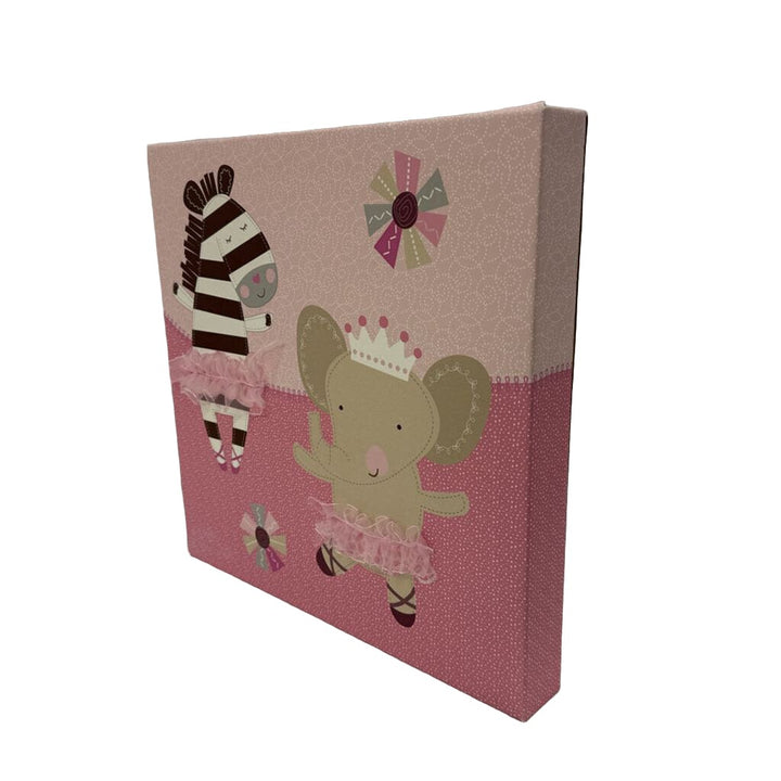 Elephant & Zebra Canvas Decor