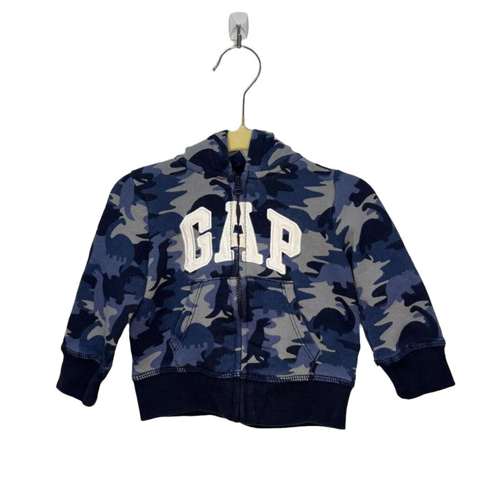 Hooded Zip Up Sweater / Camo GAP
