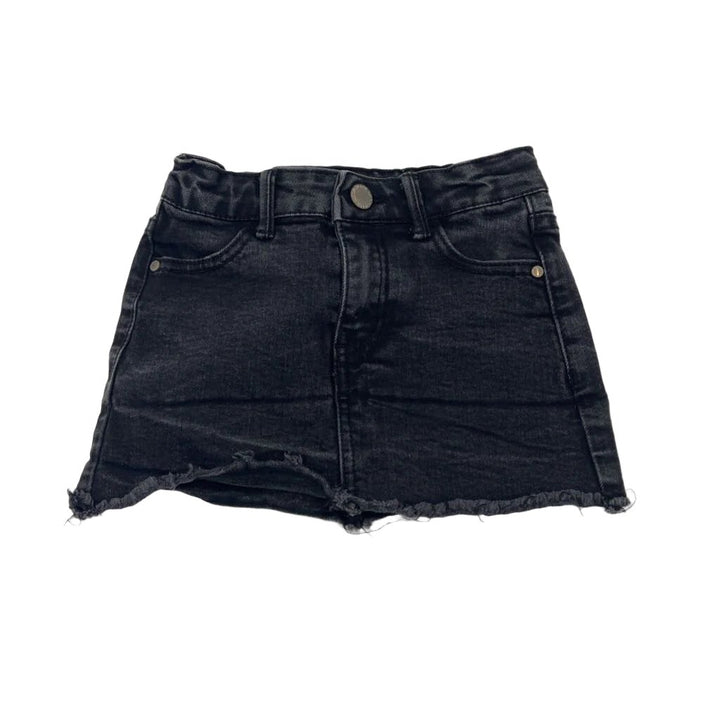 Adjustable Waist Denim Skirt