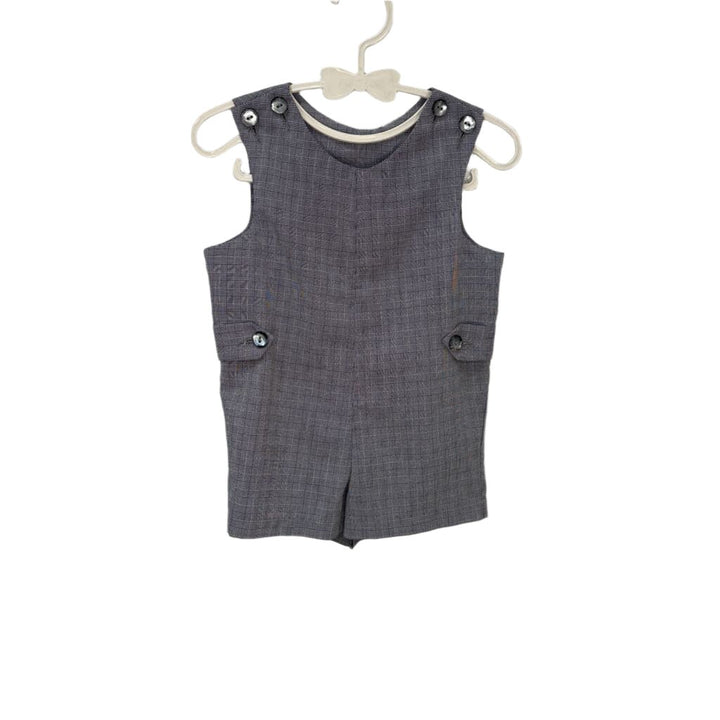 Cotton Checkered Overalls