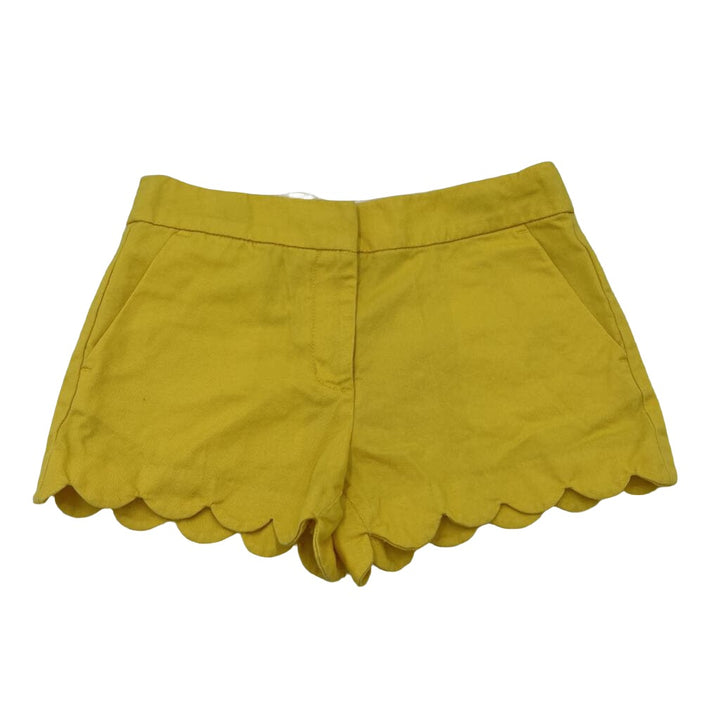 Adjustable Waist Scalloped Edge Shorts