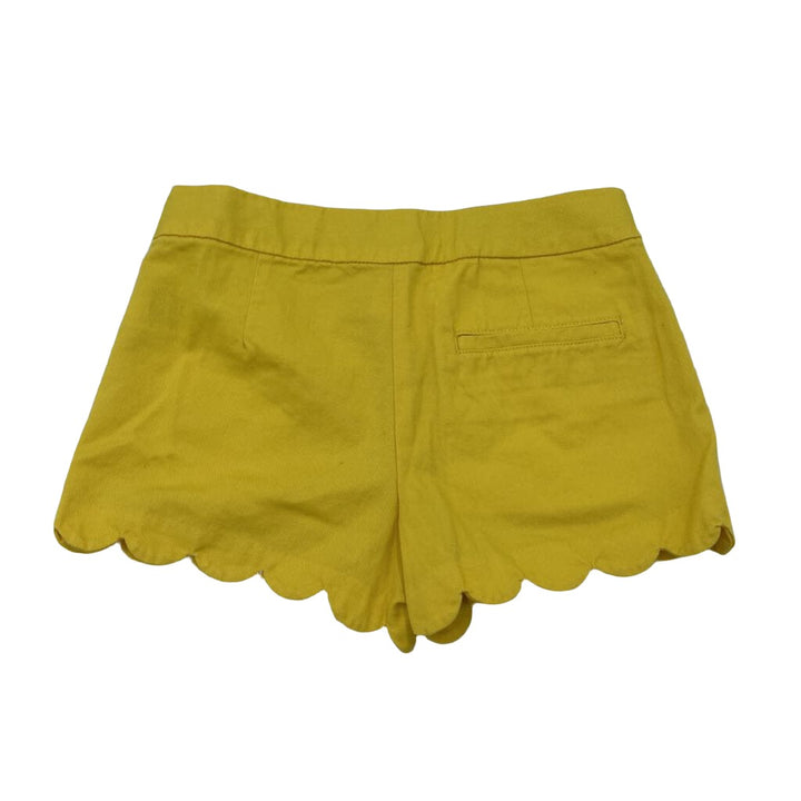Adjustable Waist Scalloped Edge Shorts