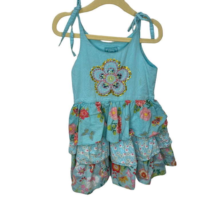 Spaghetti Strap Cotton Dress / Flowers