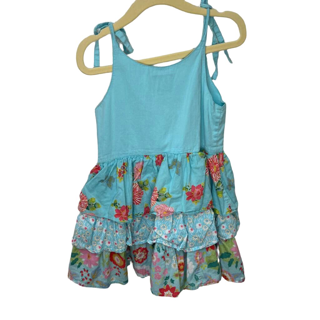 Spaghetti Strap Cotton Dress / Flowers