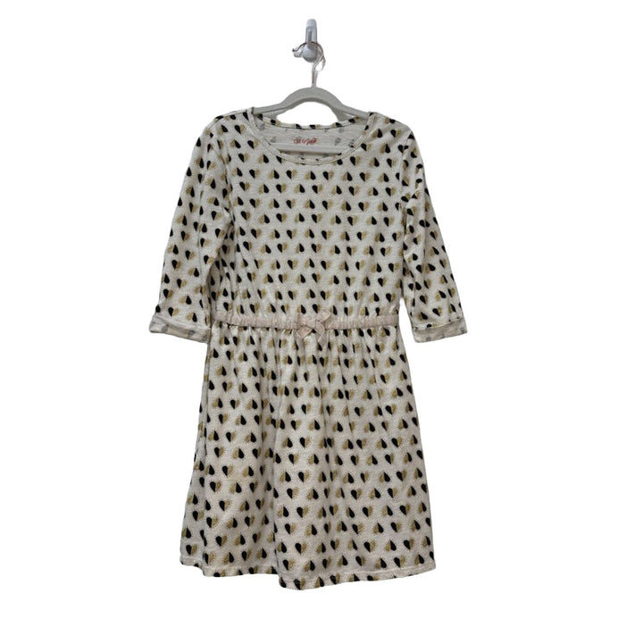 LS Cotton Dress / Hearts