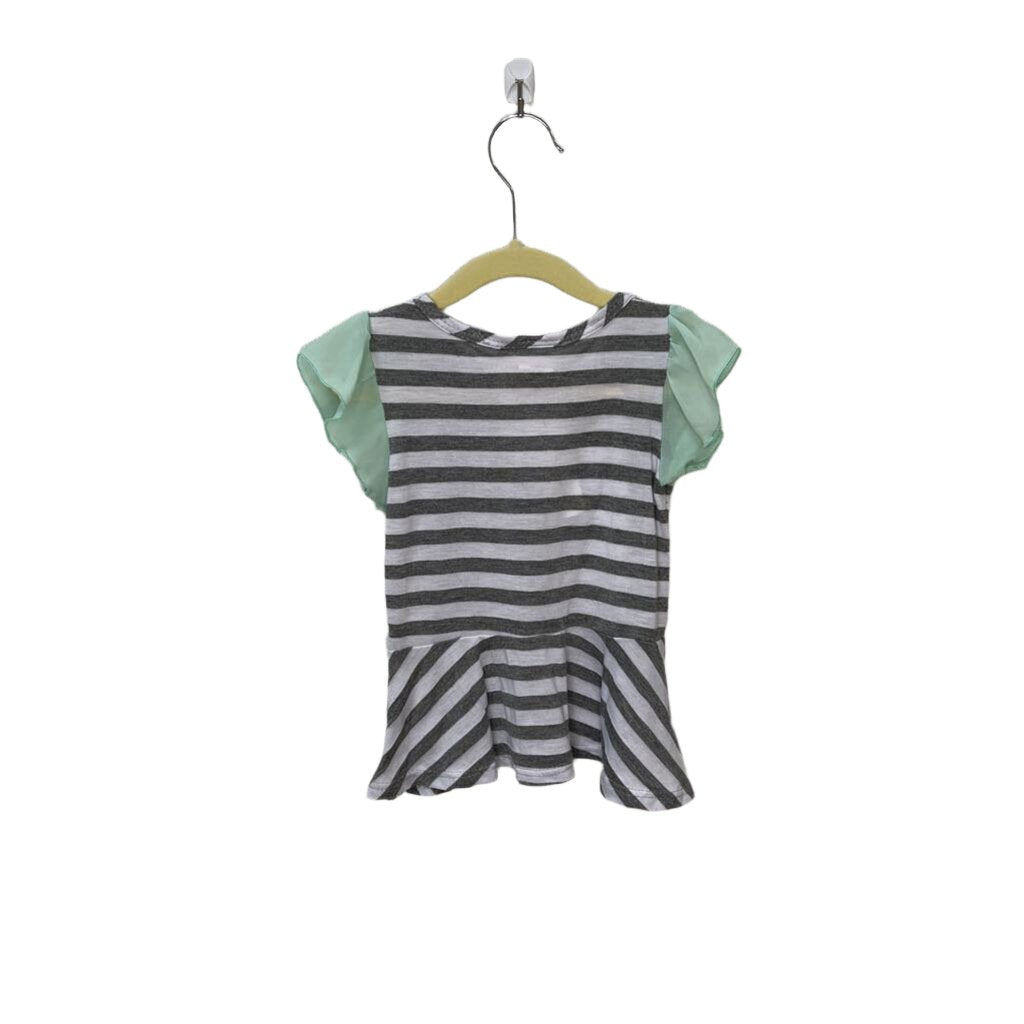 SS Shirt / Striped + Bow