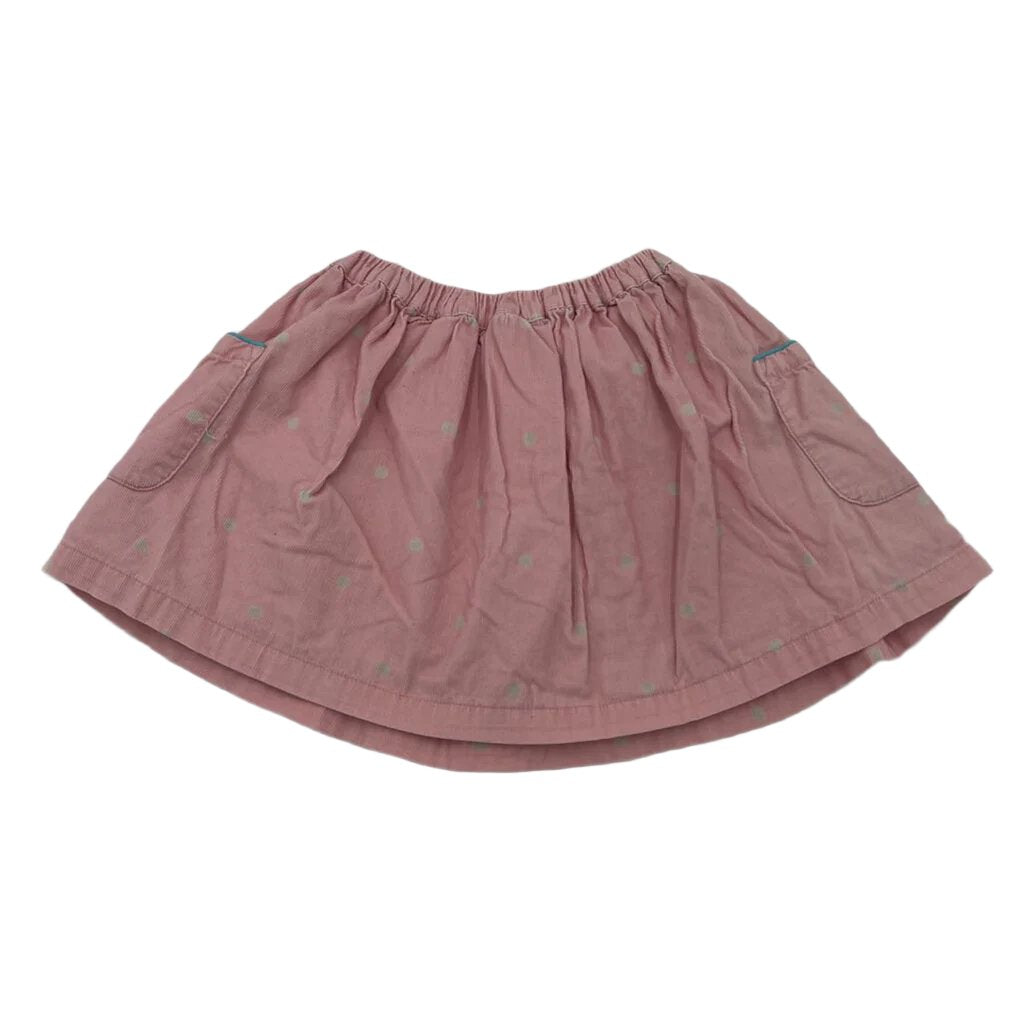 ElastIc Waist Corduroy Skirt / Polka Dots