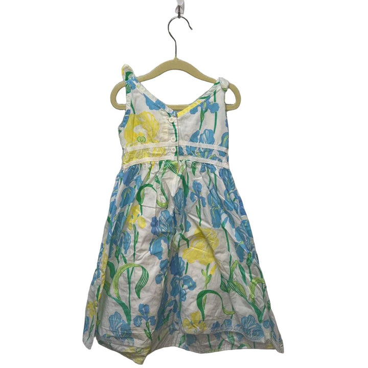 Tie Strap Cotton Dress / Flowers