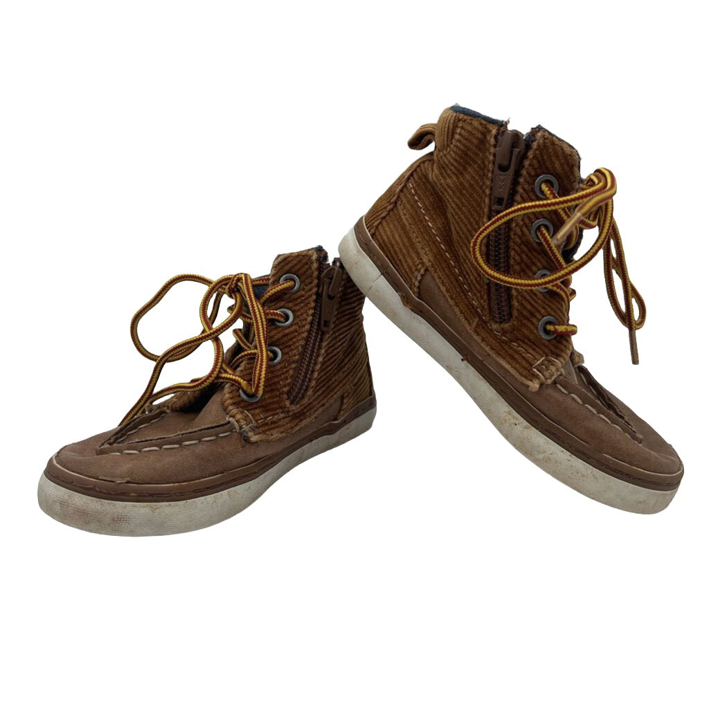 Zip + Lace Up High Tops